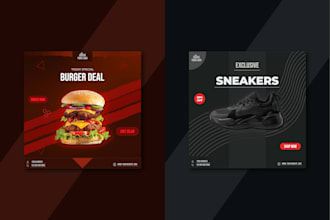 design professional social media posters