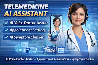 build telemedicine ai voice doctor avatar appointment setting ai symptom checker