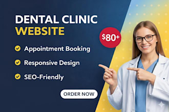 build dental clinic website in react with appointment booking
