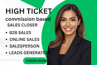 be commission based online sales,salespreson and sales rep