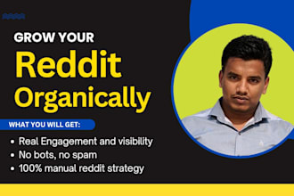 be your reddit marketing manager for organic growth