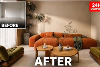 do photorealistic virtual staging for your empty room
