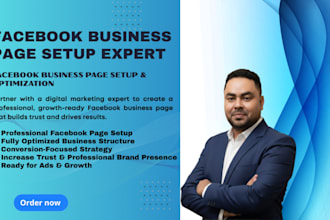 set up and optimize a professional facebook business page for your business