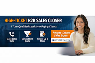 close high ticket b2b sales cold calling appointment setter sales closer
