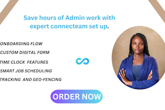be your connecteam assistant and virtual admin