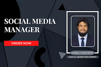 be your social media manager to manage your social media platforms