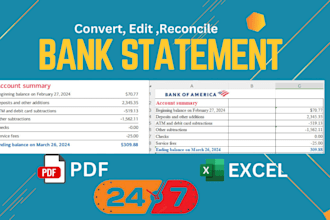 do bank statement conversion to editable format