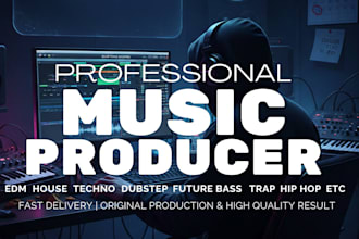 be your ghost music producer for edm, trap and rnb music