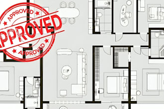 design and draft architectural house plans and permit drawings in autocad