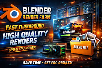 render your blender project, GPU render farm