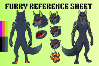 furry reference sheet furry oc furry ref sheet nsfw oc anthro character design