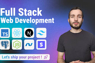 develop a custom website with nextjs, react, postgresql and aspnet
