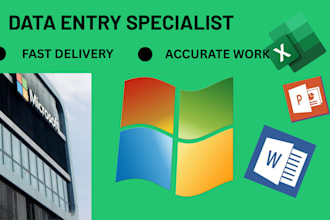 do accurate PDF to excel conversion and excel data entry