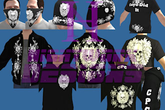 create a custom gang clothing pack fivem