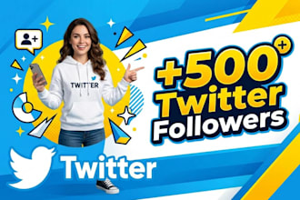 grow up 500 twitter followers fast