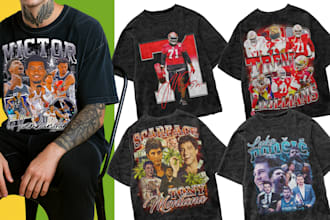 do bootleg streetwear t shirt design