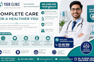 design professional healthcare posters for clinics, pharmacies and medical cente