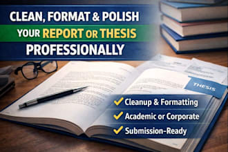 clean, format, and polish your report or thesis professionally
