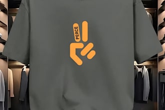 create clean and modern typography t shirt design