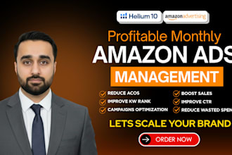 provide monthly amazon ppc management amazon ads campaign