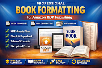 do formatting ebook formatting kindle and KDP book formating for amazon KDP book