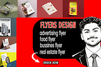 design modern advertising flyer