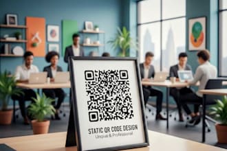professionally design a static qr code