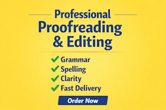 proofread and edit your document