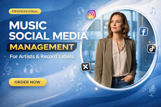 be your music dj record label social media manager content creator and marketing