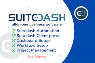 setup suitedash crm client portal, suitedash automation, onboarding workflow