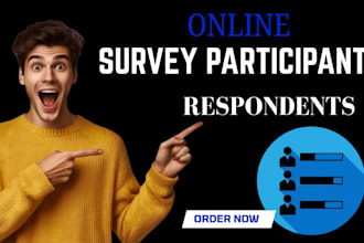 get survey respondents or polls participants to fill online survey and polls
