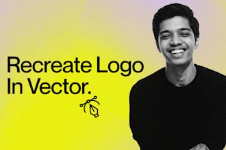 recreate logo in vector using adobe illustrator