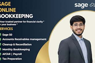 do bookkeeping and reconciliation using sage50 software