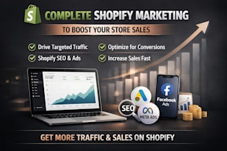 do complete shopify marketing to boost shopify store sales, shopify promotion