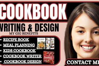 do cookbook writing, cookbook design, recipe book, kids cookbook, asian cookbook