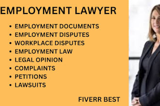 manage employment cases covering benefits, misconduct, dismissal,and wage claims