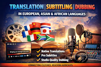 do premium translation, subtitling, and dubbing for european, asian languages