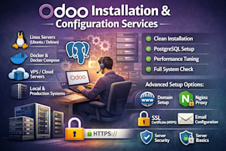 install and configure odoo in any environment