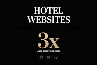 create a high converting hotel website with booking system integration