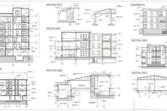 draw architectural and structural shop drawings