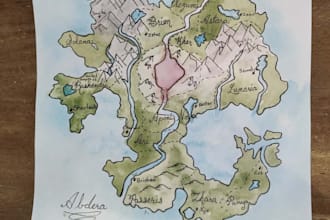 make a country map for your book