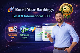 do local and international SEO to boost google rankings