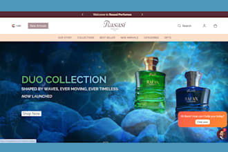 design perfume shopify store fragrance store perfume website cologne store
