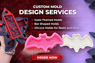 design custom silicon mold and chocolate for manufacturing