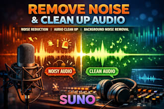 remove noise audio editing noise reduction audio clean up background noise suno