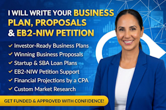do business plan, business proposal, startups, business plan writer, eb2 niw