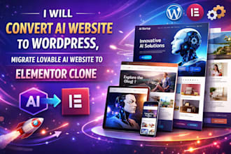 migrate ai website to wordpress convert lovable ai site to wix or elementor ai