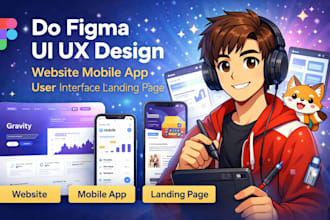 do figma ui ux design website mobile app design user interface landing page