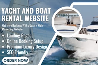 yacht website boat website yacht rental yacht landing page