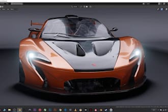 3d car modeling 4k rendering, automotive visualization cinematic car animation